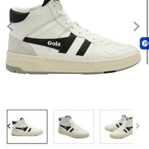 Gola men’s classic allcourt high sneakers white and black